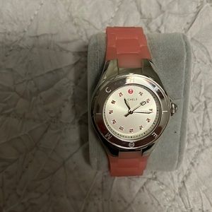 NWT Michele authentic Tahitian jelly Pink Watch